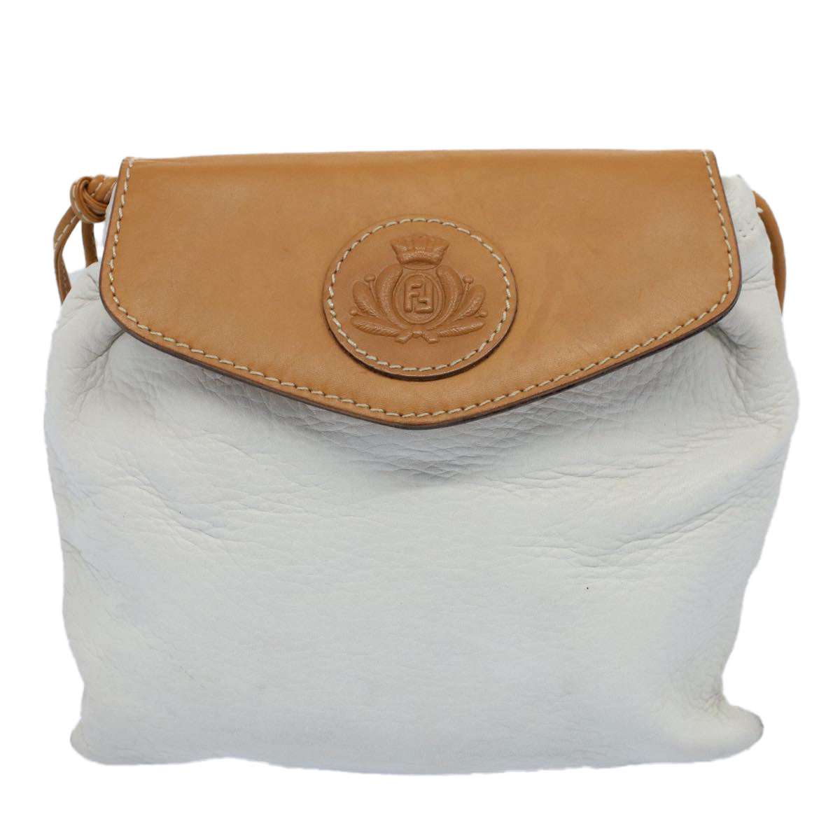 Luxury FendiShoulder Bag Leather Whitear10303