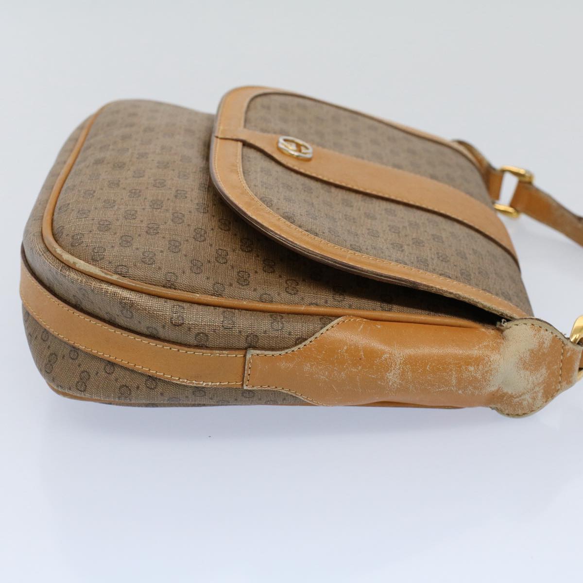 Luxury Gucci Micro GG Canvas Shoulder Bag PVC Leather Beige 001 115 4425  ar10321