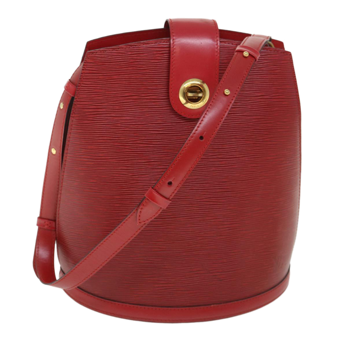 LOUIS VUITTON Epi Cluny Shoulder Bag Red M52257 LV ar10346B