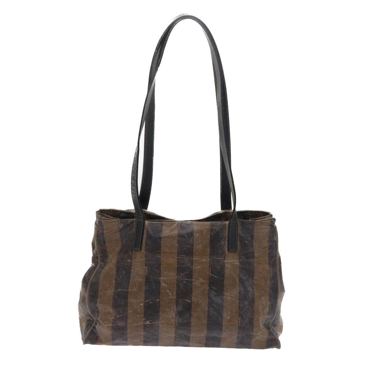 Luxury FendiPecan Canvas Shoulder Bag Coated Canvas Brownar10390B