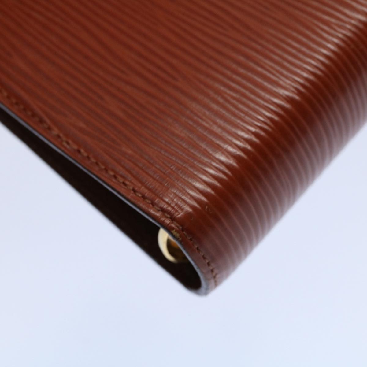 LOUIS VUITTON Epi Agenda MM Day Planner Cover Brown R20043 LV ar10428