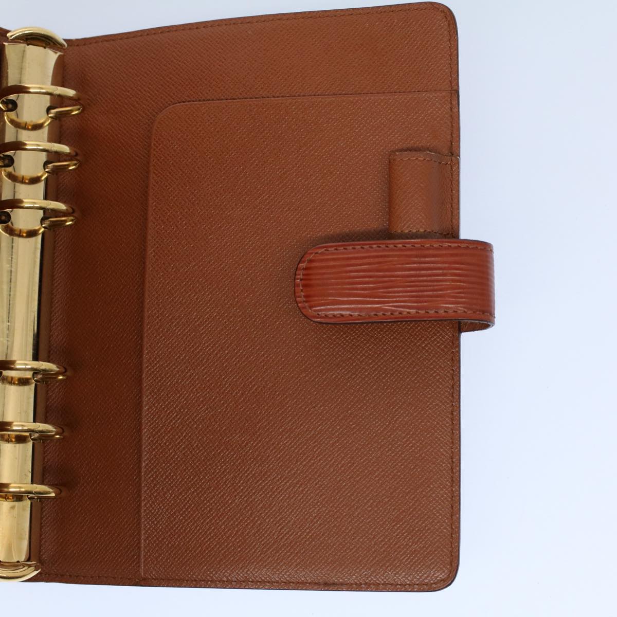LOUIS VUITTON Epi Agenda MM Day Planner Cover Brown R20043 LV ar10428