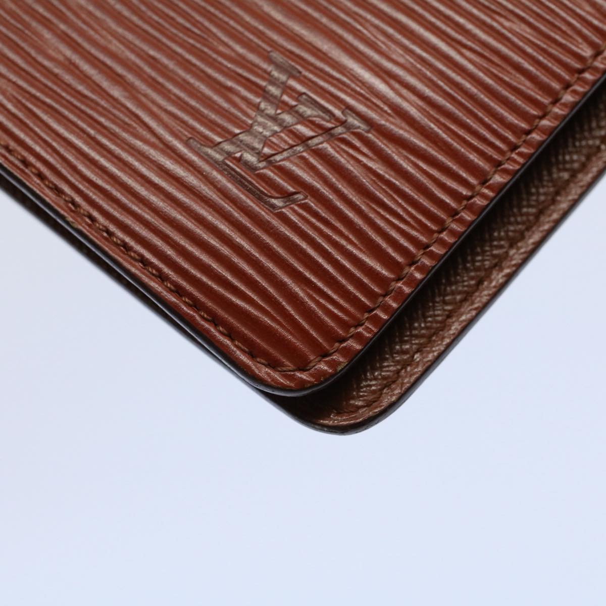 LOUIS VUITTON Epi Agenda MM Day Planner Cover Brown R20043 LV ar10428