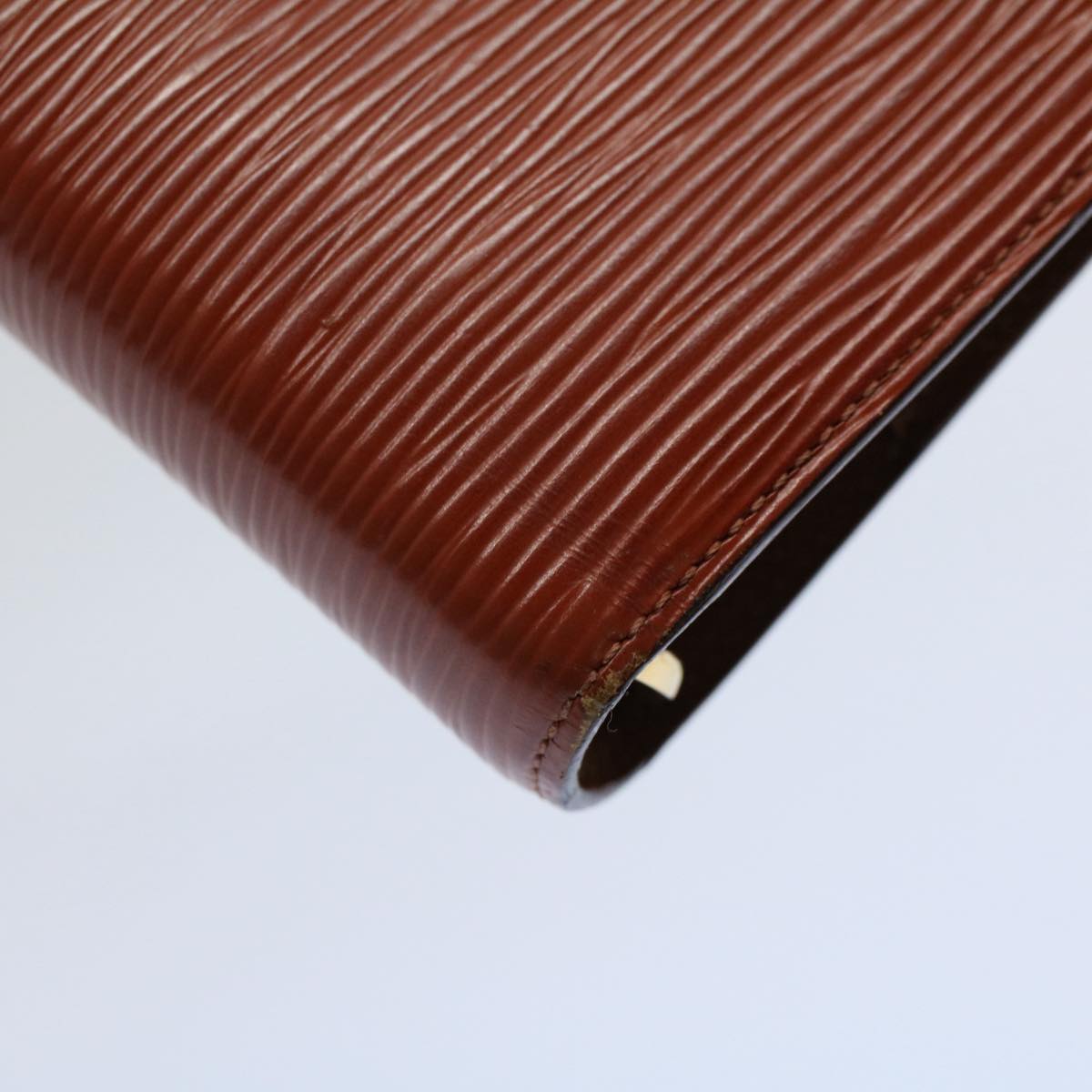 LOUIS VUITTON Epi Agenda MM Day Planner Cover Brown R20043 LV ar10428