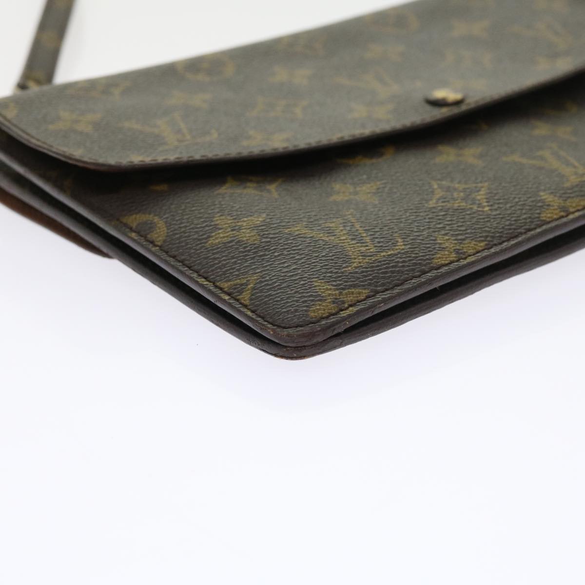 LOUIS VUITTON Monogram Double Rabat Shoulder Bag M51815 LV ar10429