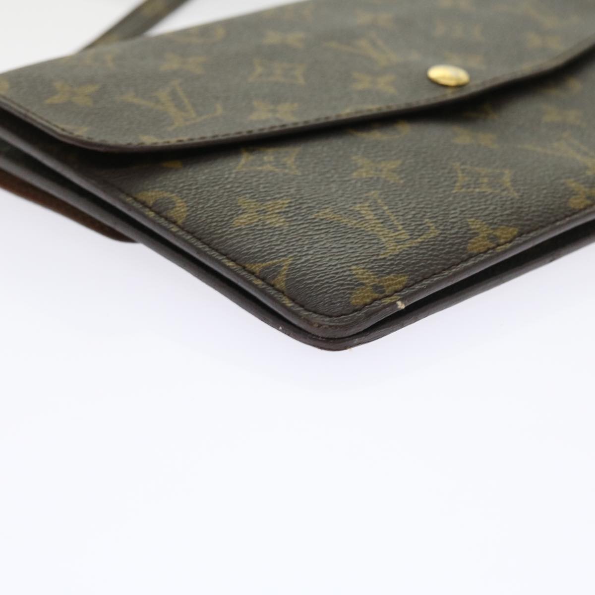 LOUIS VUITTON Monogram Double Rabat Shoulder Bag M51815 LV ar10429