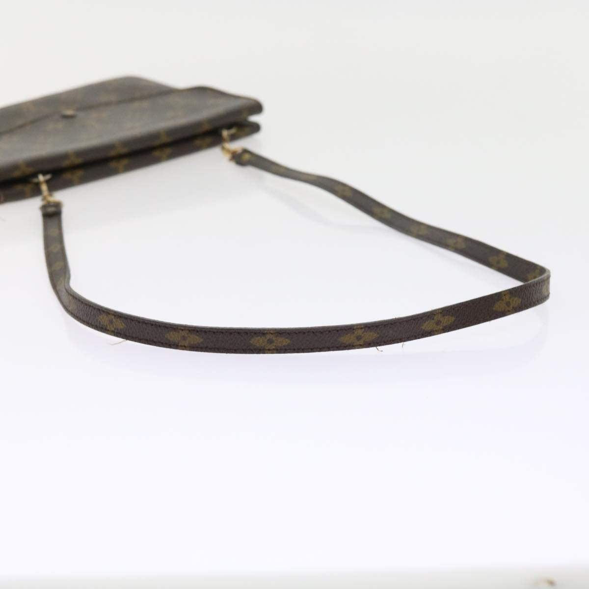 LOUIS VUITTON Monogram Double Rabat Shoulder Bag M51815 LV ar10429