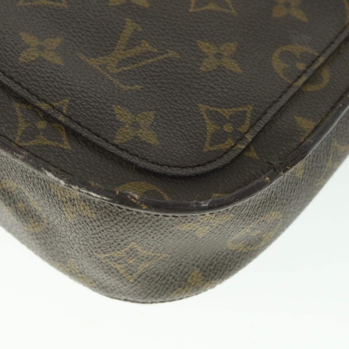 LOUIS VUITTON Monogram Saint Cloud MM Shoulder Bag M51243 LV ar10461
