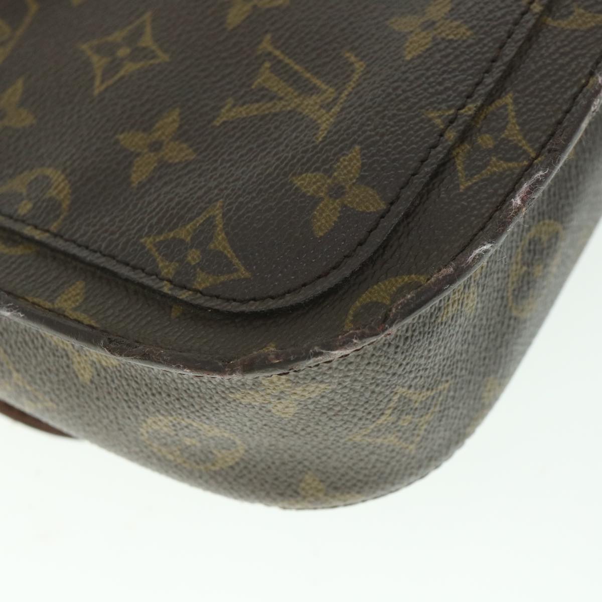 LOUIS VUITTON Monogram Saint Cloud MM Shoulder Bag M51243 LV ar10461