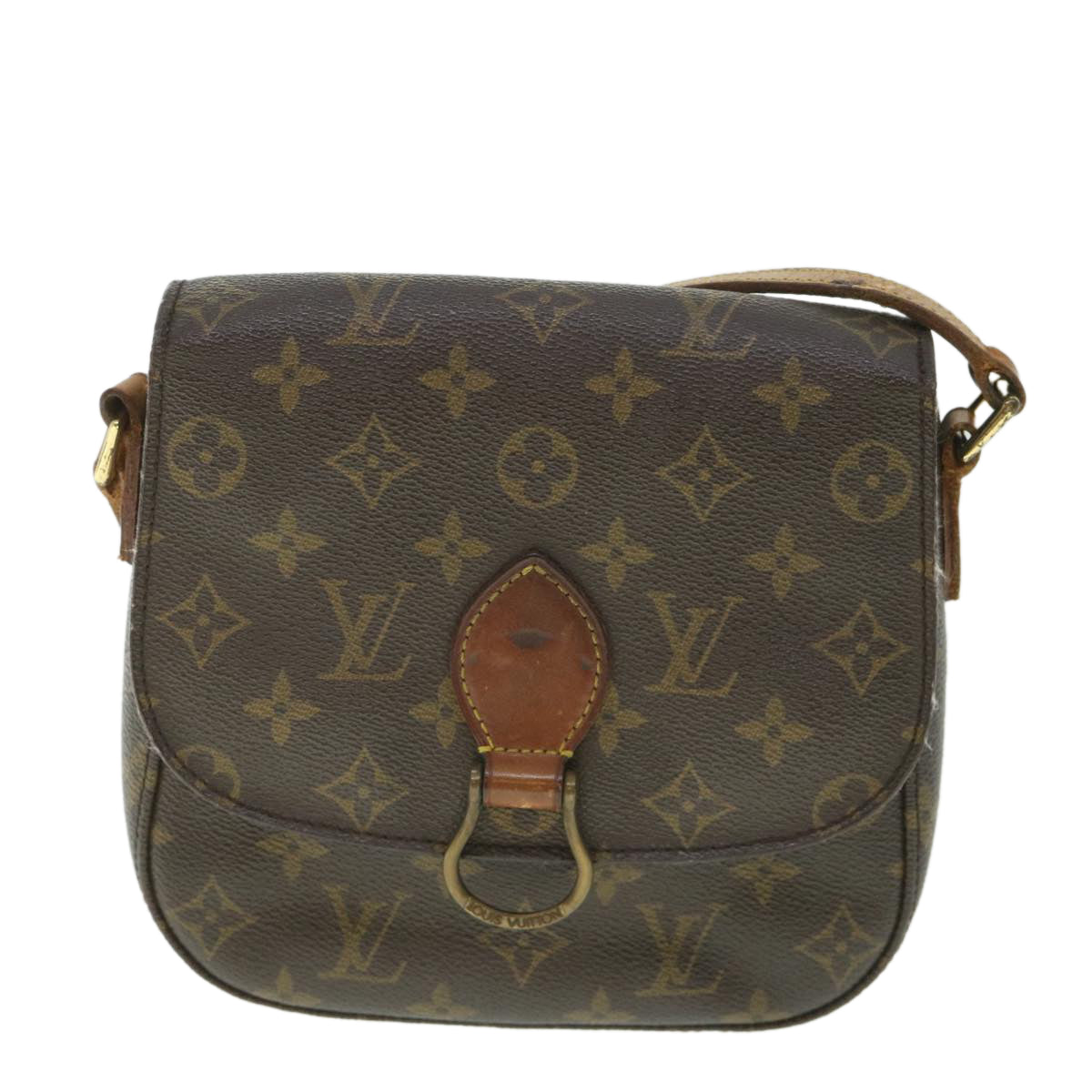 LOUIS VUITTON Monogram Saint Cloud MM Shoulder Bag M51243 LV ar10461