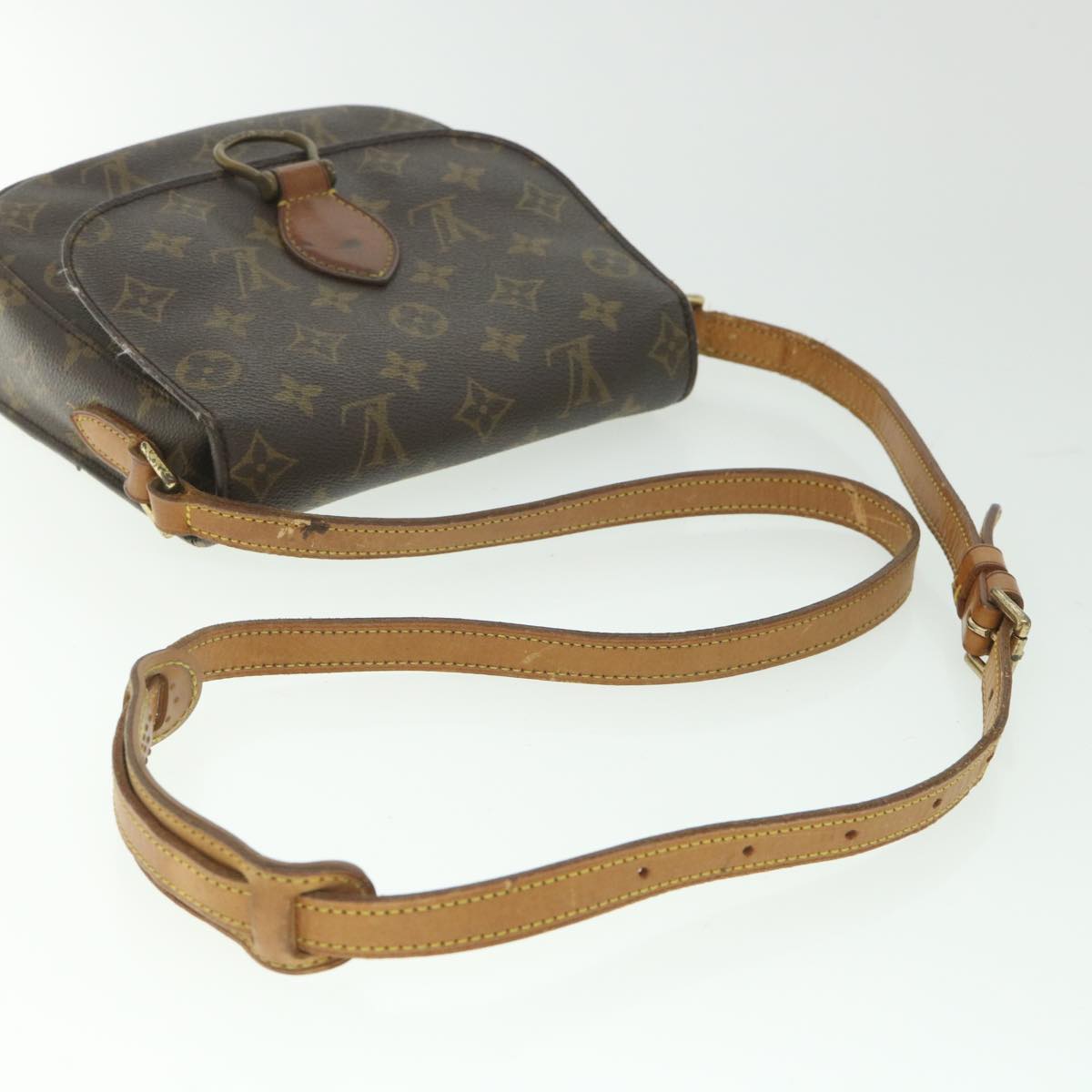 LOUIS VUITTON Monogram Saint Cloud MM Shoulder Bag M51243 LV ar10461