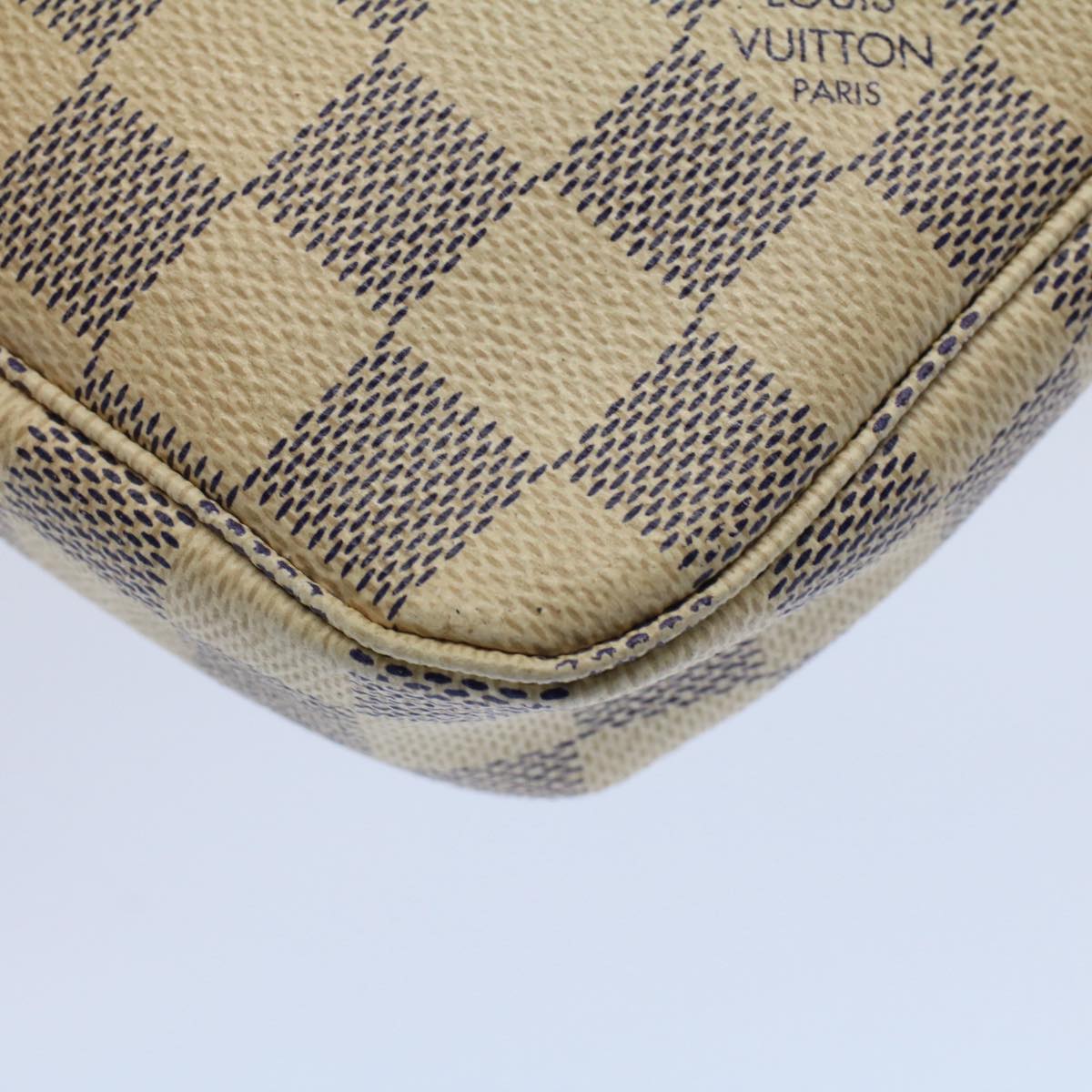 LOUIS VUITTON Damier Azur Pochette Accessoires Pouch N51986 LV ar10464