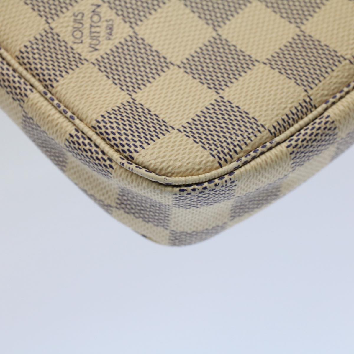 LOUIS VUITTON Damier Azur Pochette Accessoires Pouch N51986 LV ar10464