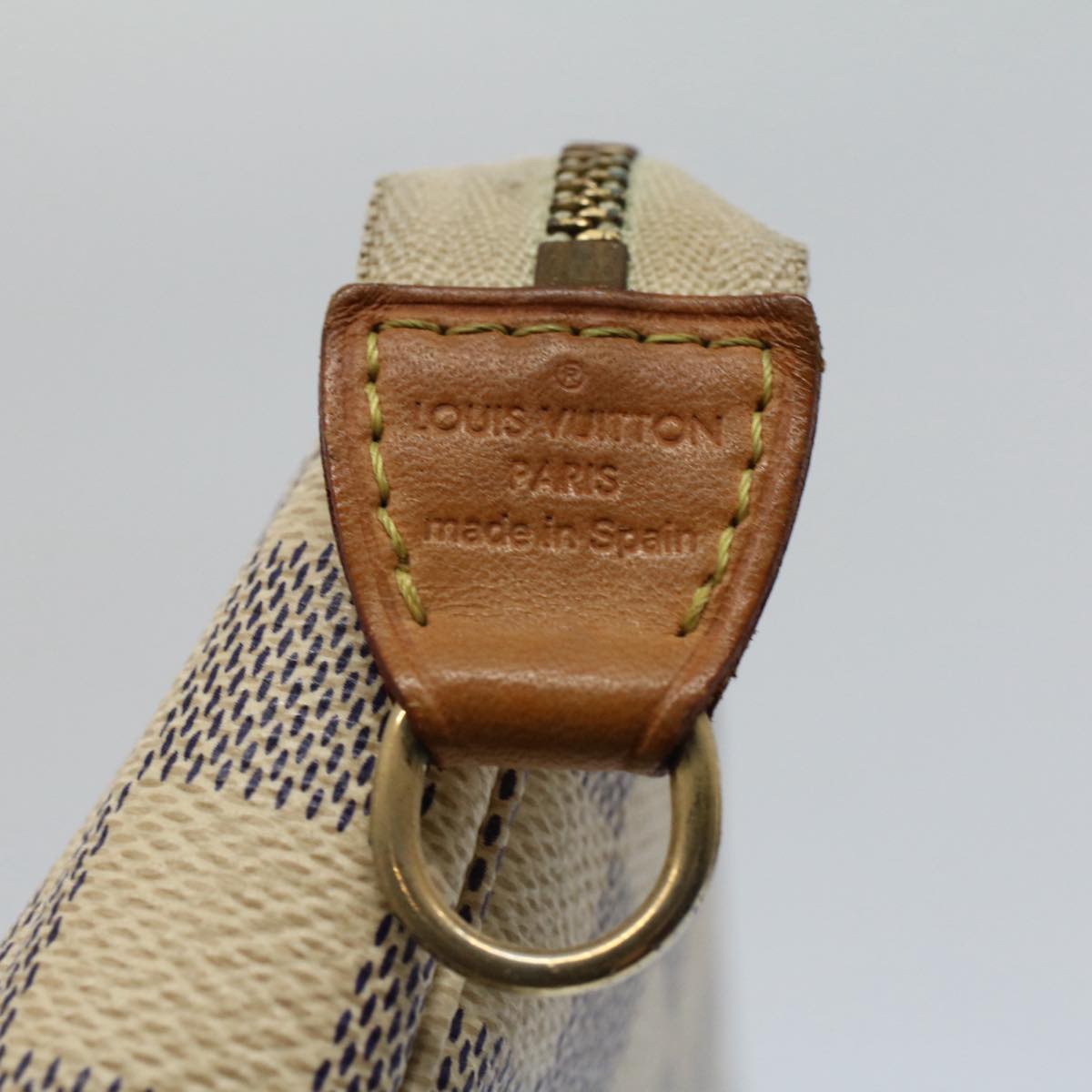 LOUIS VUITTON Damier Azur Pochette Accessoires Pouch N51986 LV ar10464