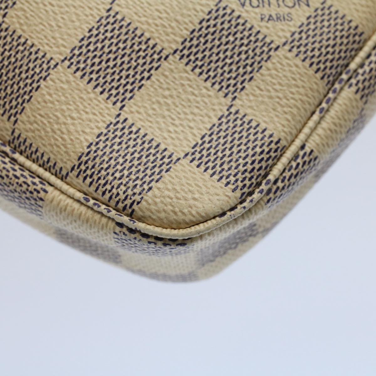 LOUIS VUITTON Damier Azur Pochette Accessoires Pouch N51986 LV ar10464