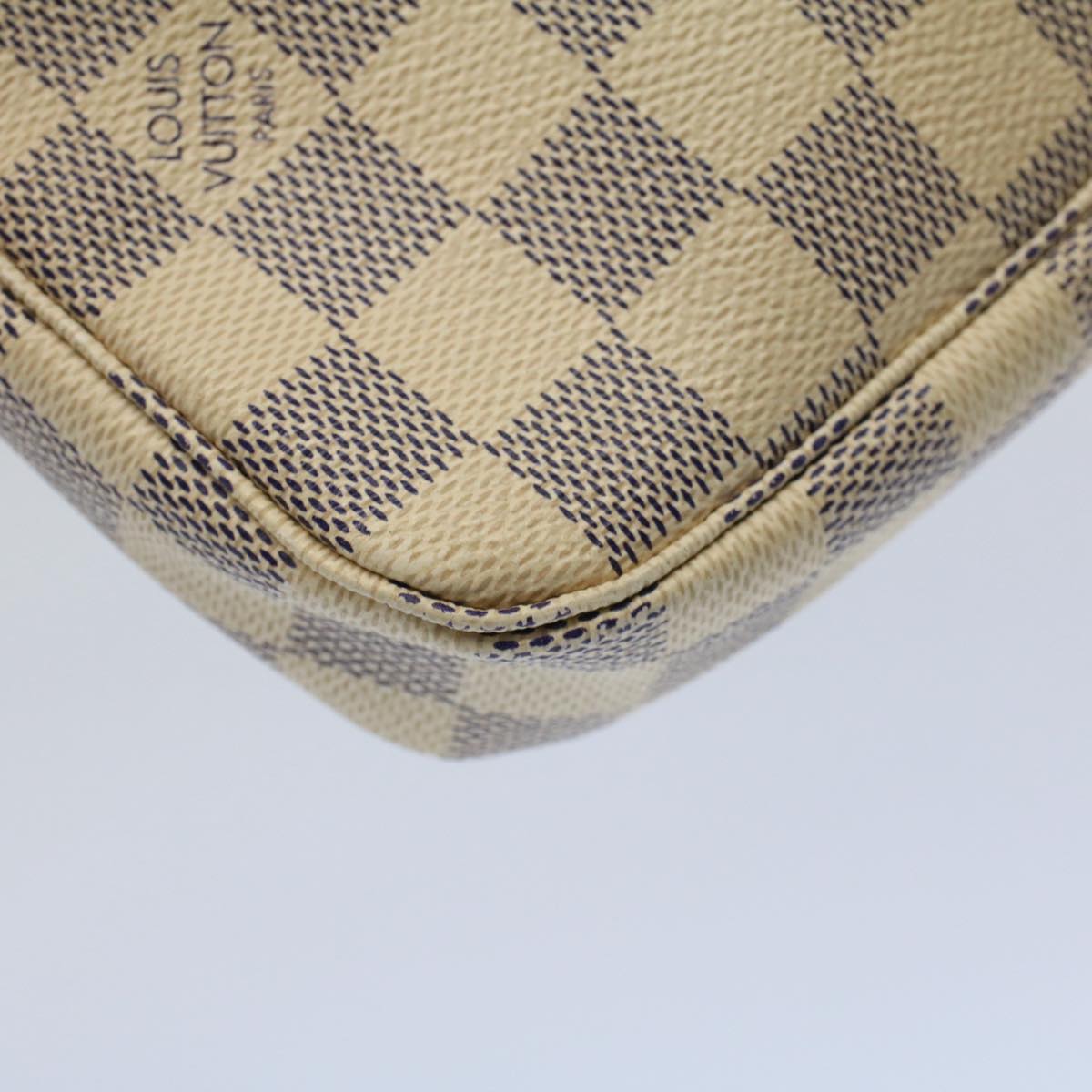 LOUIS VUITTON Damier Azur Pochette Accessoires Pouch N51986 LV ar10464