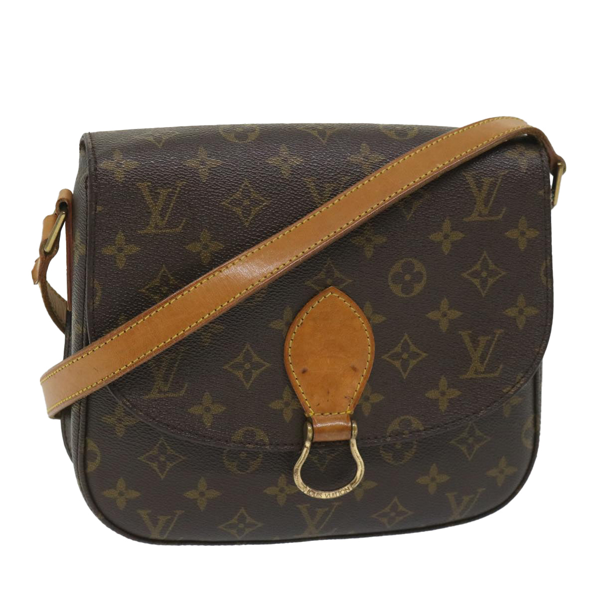 LOUIS VUITTON Monogram Saint Cloud GM Shoulder Bag M51242 LV ar10530B