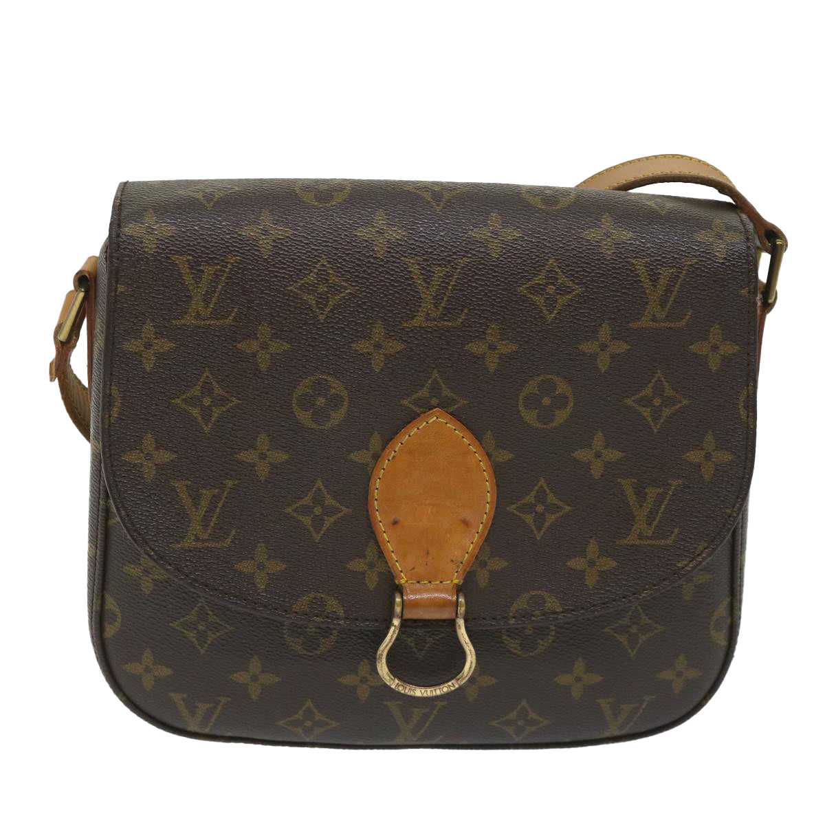 LOUIS VUITTON Monogram Saint Cloud GM Shoulder Bag M51242 LV ar10530B