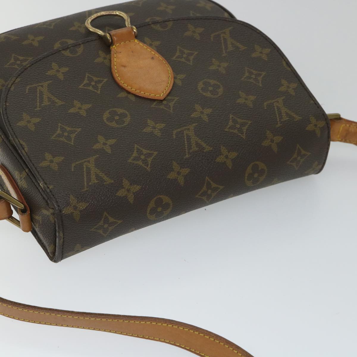 LOUIS VUITTON Monogram Saint Cloud GM Shoulder Bag M51242 LV ar10530B