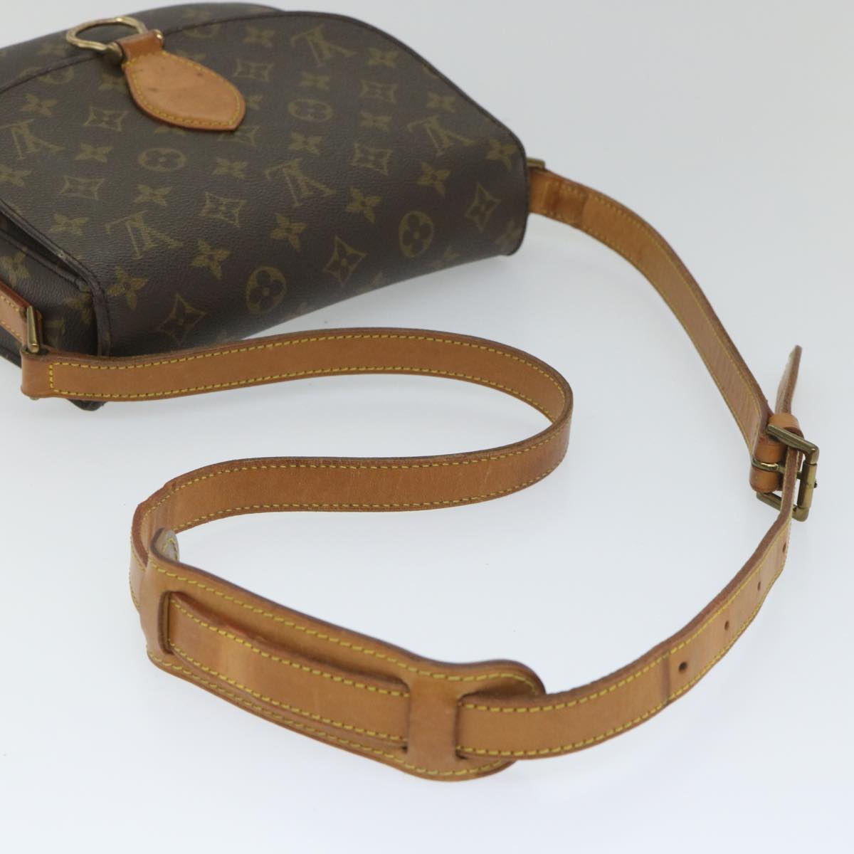 LOUIS VUITTON Monogram Saint Cloud GM Shoulder Bag M51242 LV ar10530B
