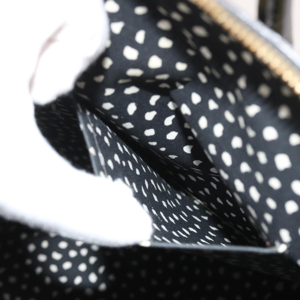 LOUIS VUITTON Vernis Yayoi Kusama Dot Lockit MM Bag Noir M91399 LV ar10576B