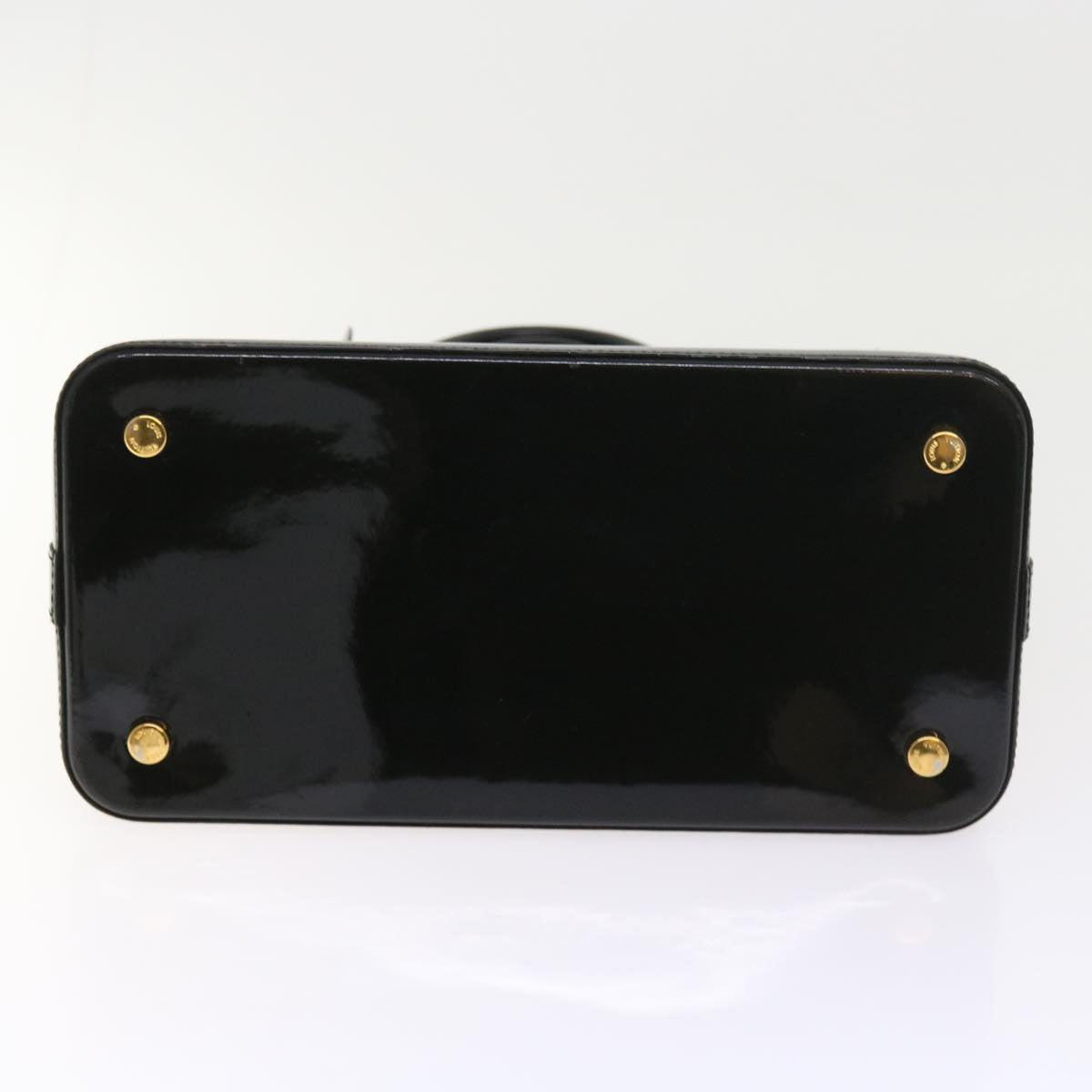 LOUIS VUITTON Vernis Yayoi Kusama Dot Lockit MM Bag Noir M91399 LV ar10576B