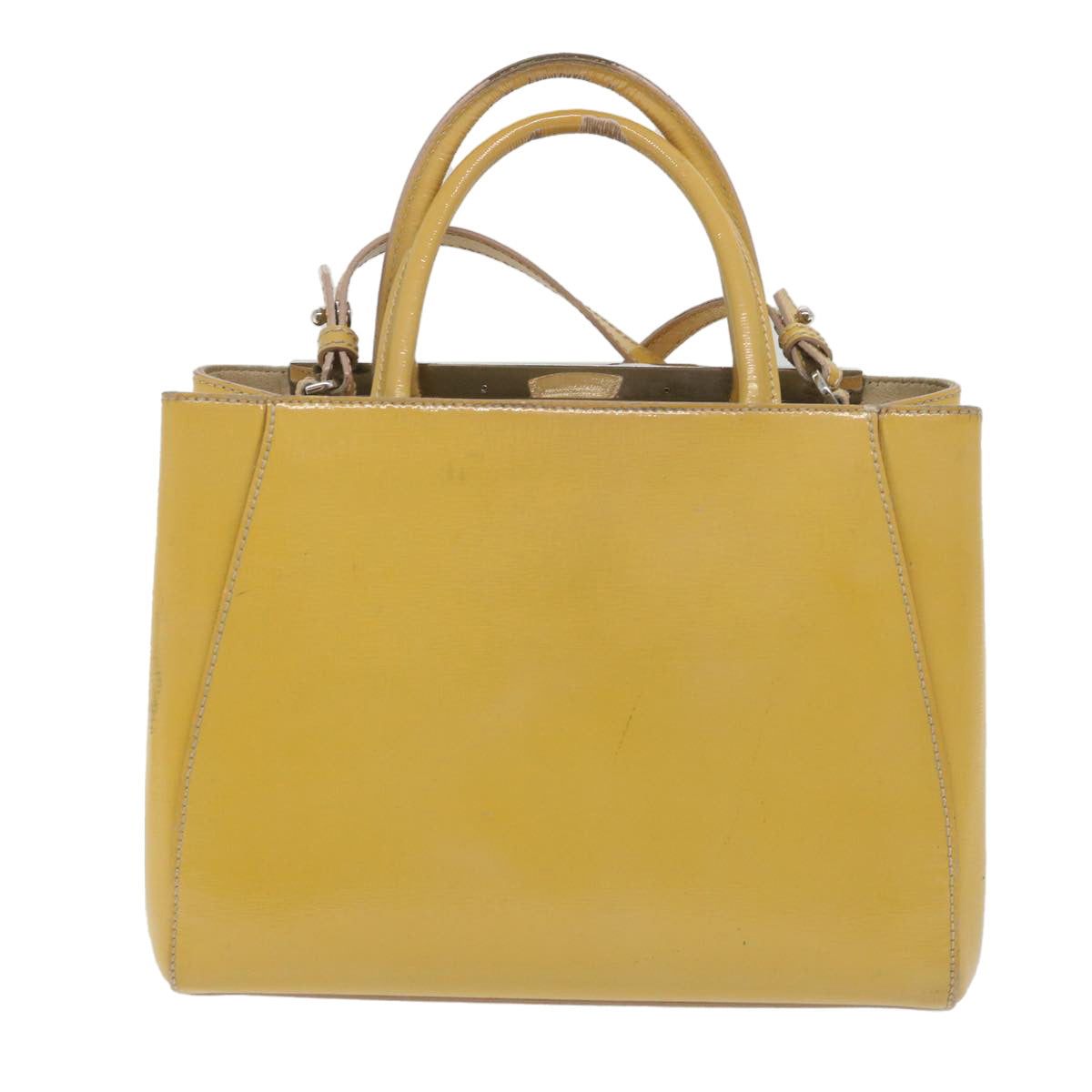 Luxury FendiHand Bag Patent leather 2way Yellowar10596B