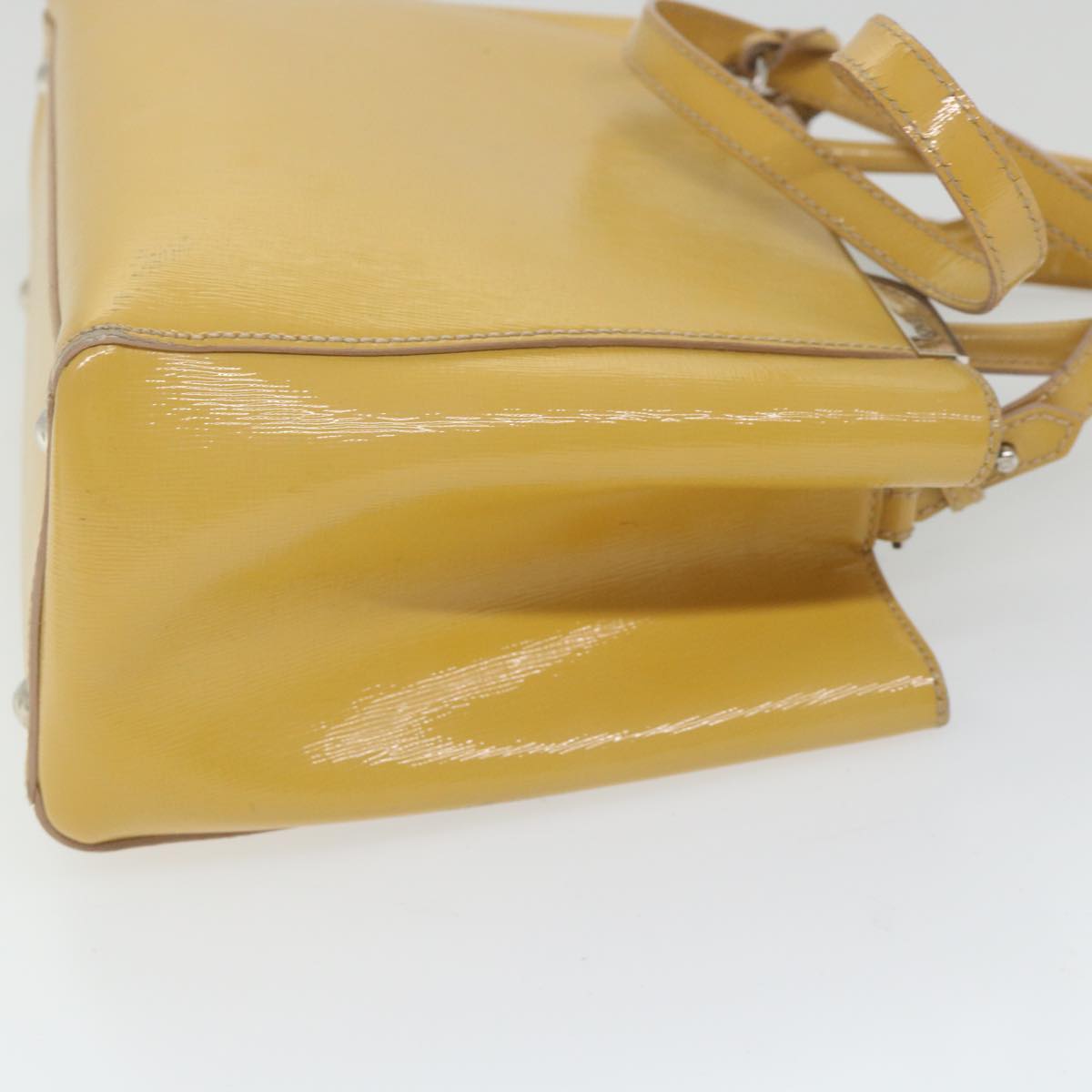 Luxury FendiHand Bag Patent leather 2way Yellowar10596B