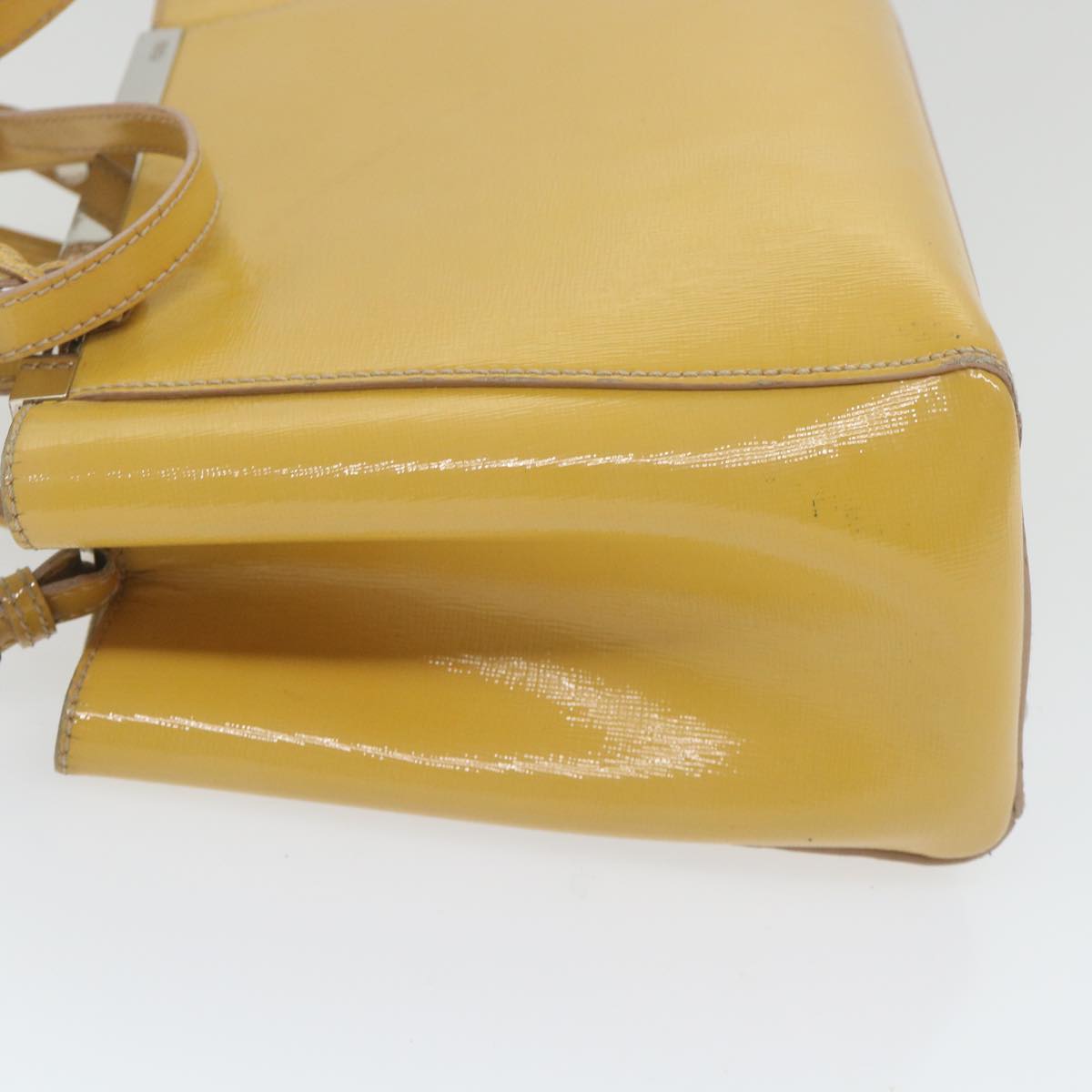 Luxury FendiHand Bag Patent leather 2way Yellowar10596B