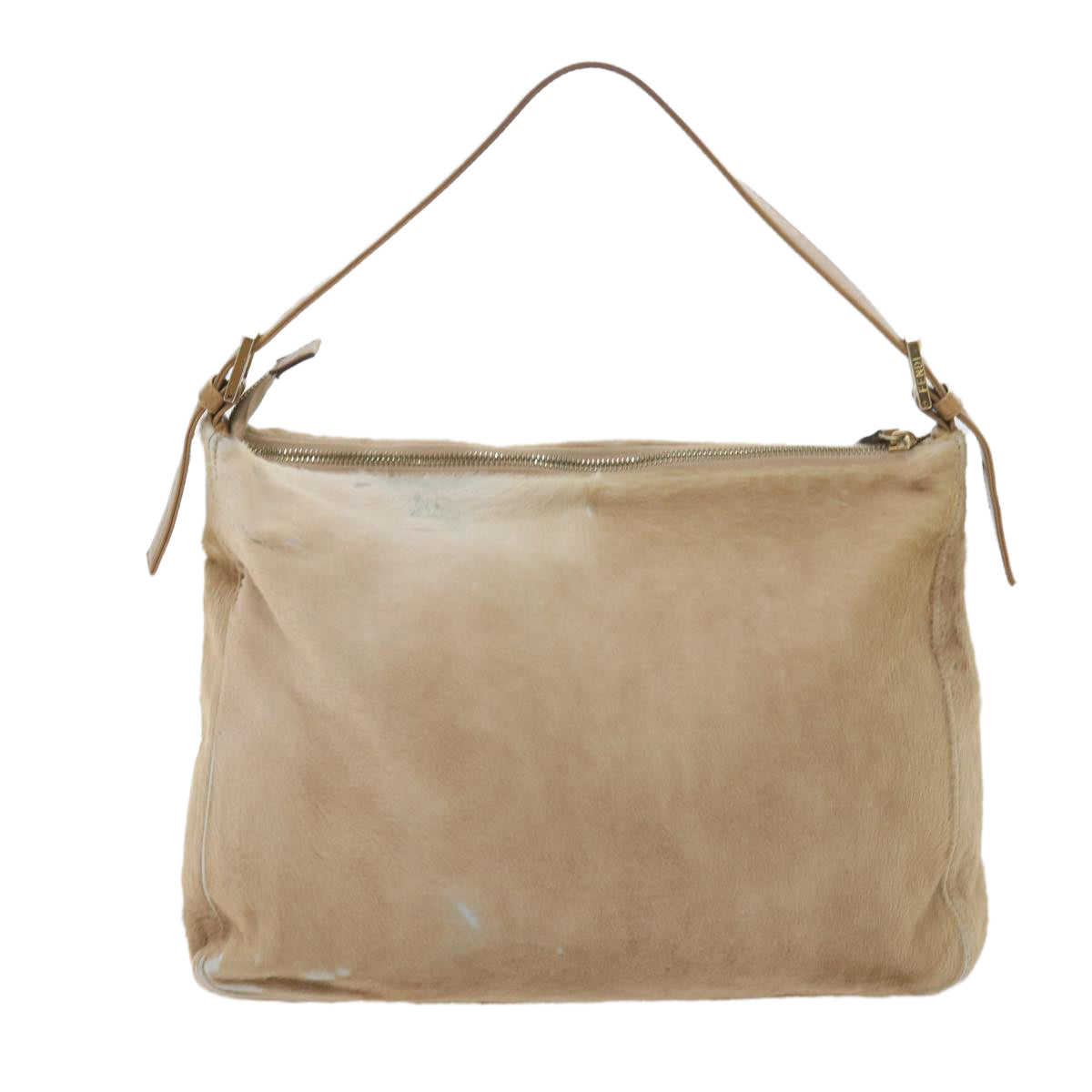 Luxury FendiMamma Baguette Shoulder Bag Harako leather Beigear10608B