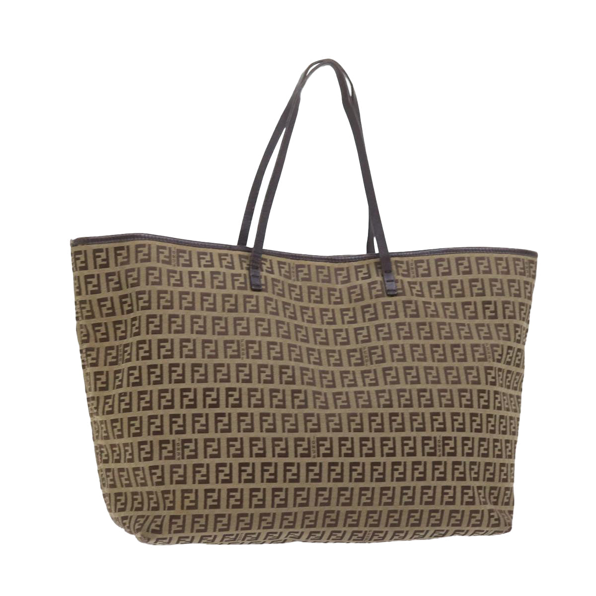 Luxury FendiZucchino Canvas Tote Bag Beigear10650