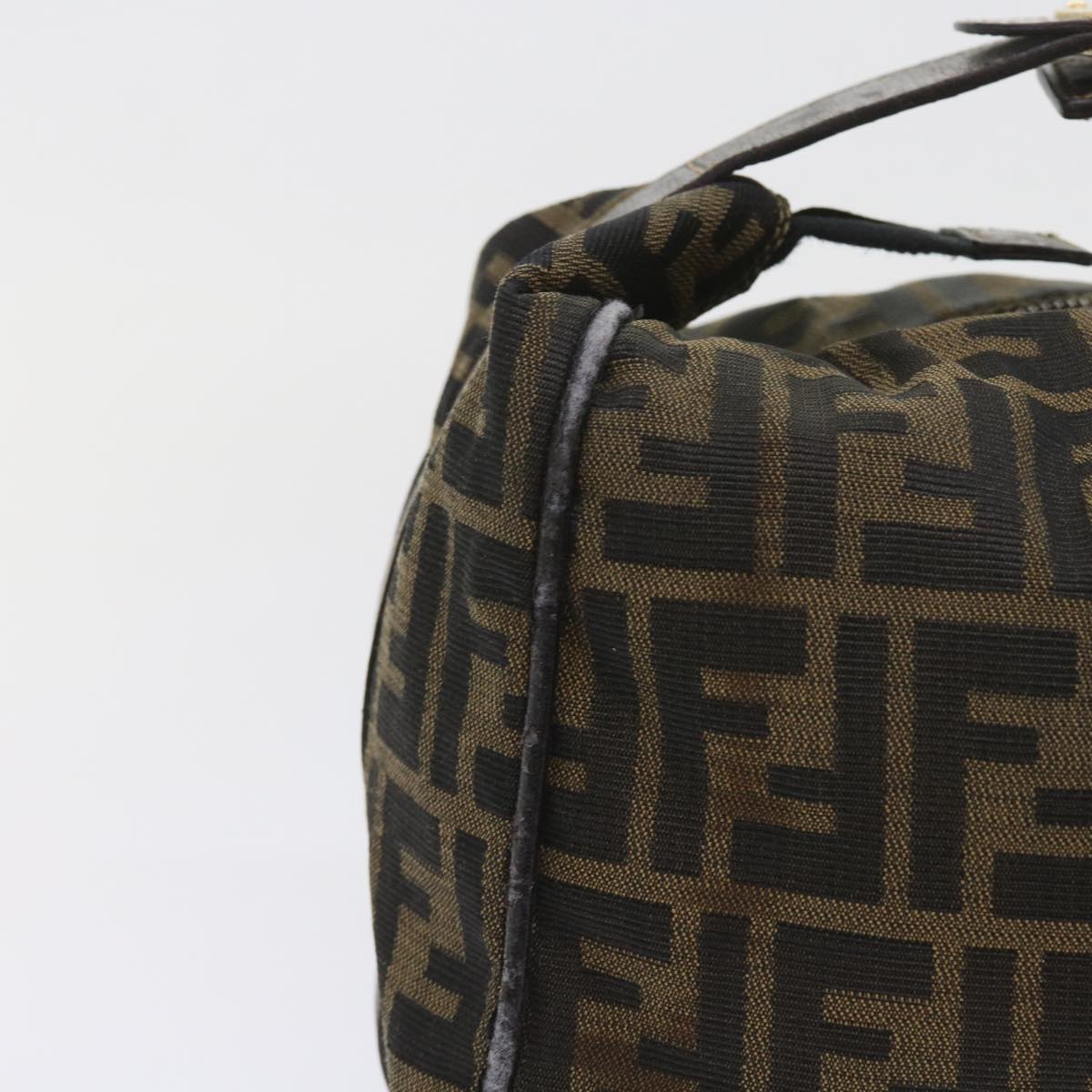 Luxury FendiZucca Canvas Hand Bag Black Brown 2111 26348 088ar10671