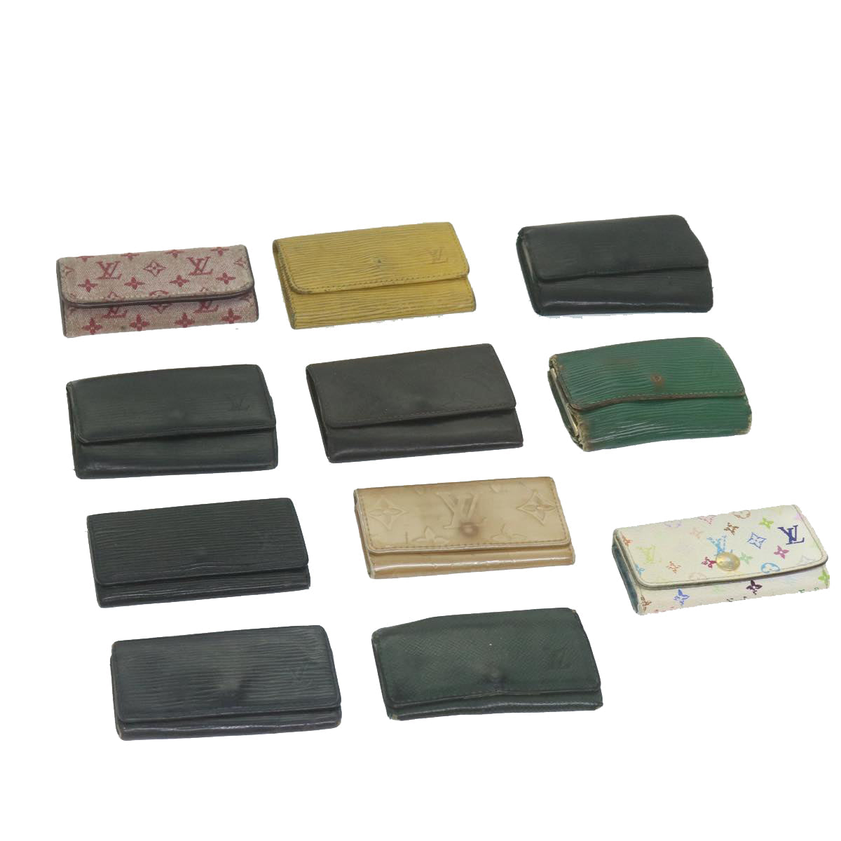 LOUIS VUITTON Monogram Multicolor Epi Taiga Key Case 11set LV ar10934