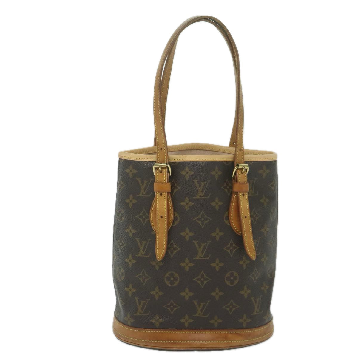 LOUIS VUITTON Monogram Bucket PM Shoulder Bag M42238 LV ar11014