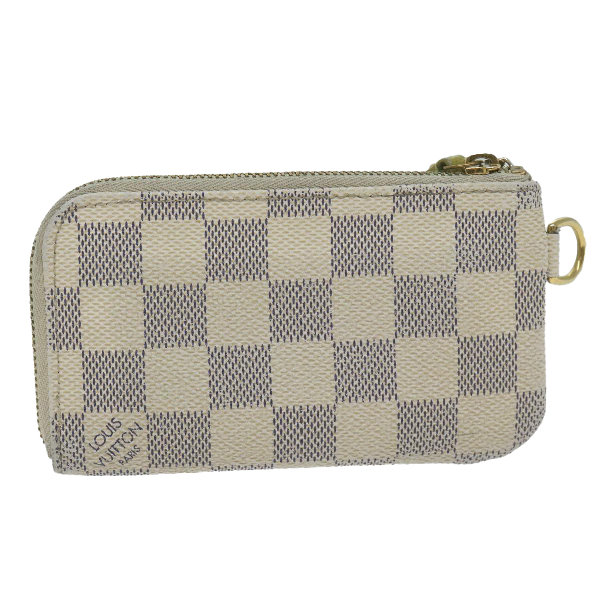 LOUIS VUITTON Damier Azur Pochette Cles Compris Coin Purse N63085 ar11040