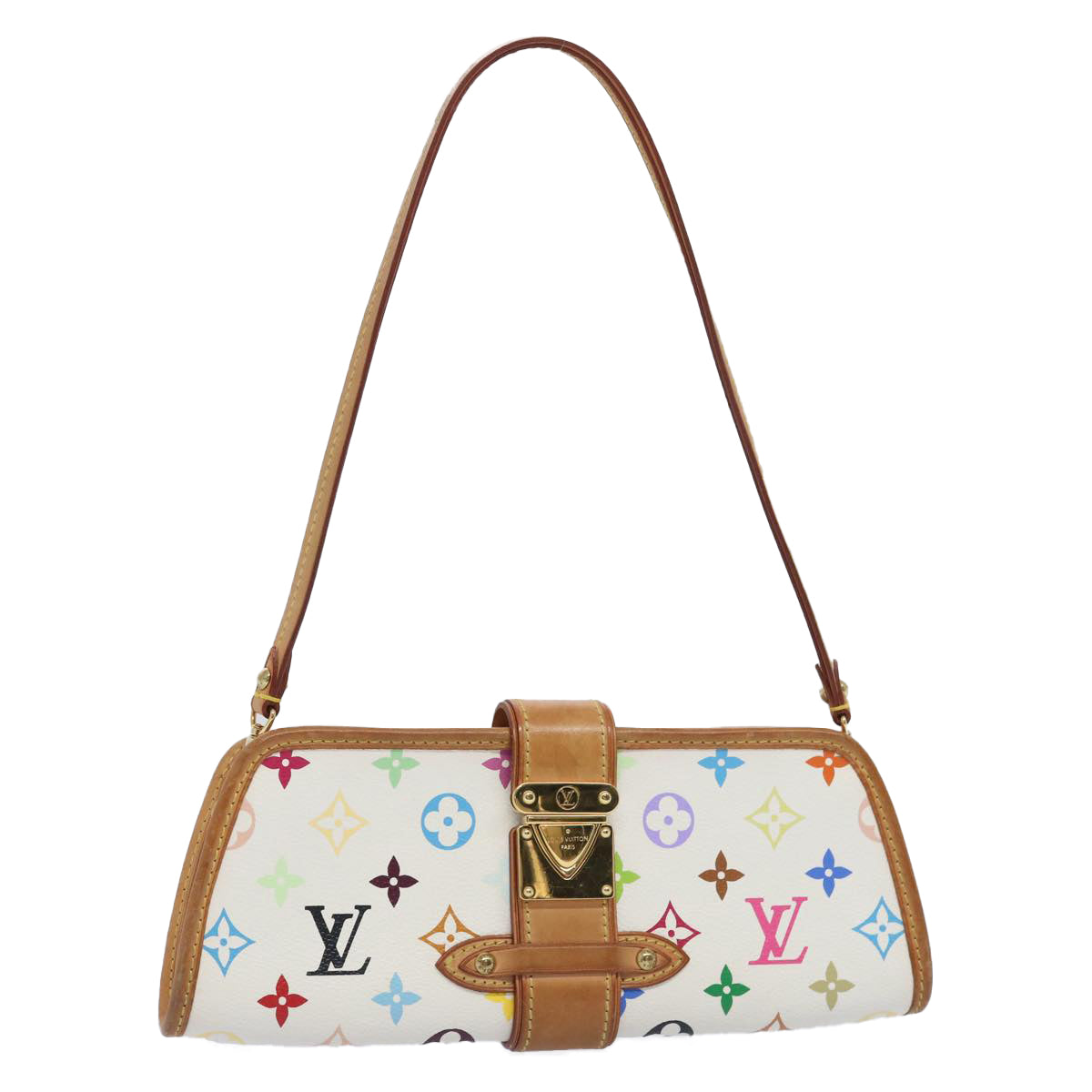 LOUIS VUITTON Multicolor Shirley Shoulder Bag White M40049 LV ar11155B