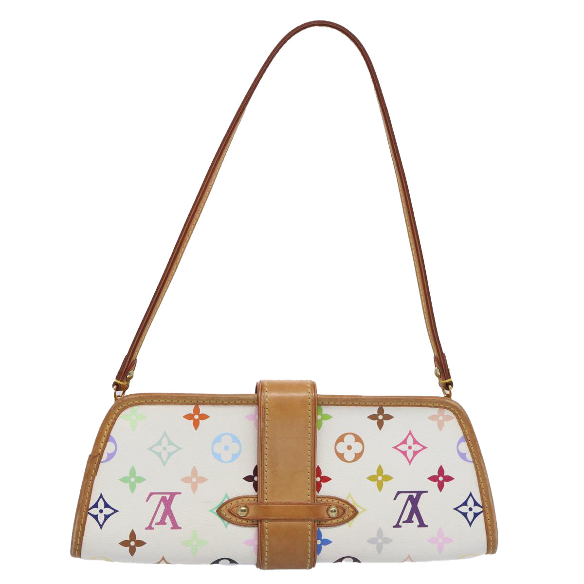LOUIS VUITTON Multicolor Shirley Shoulder Bag White M40049 LV ar11155B
