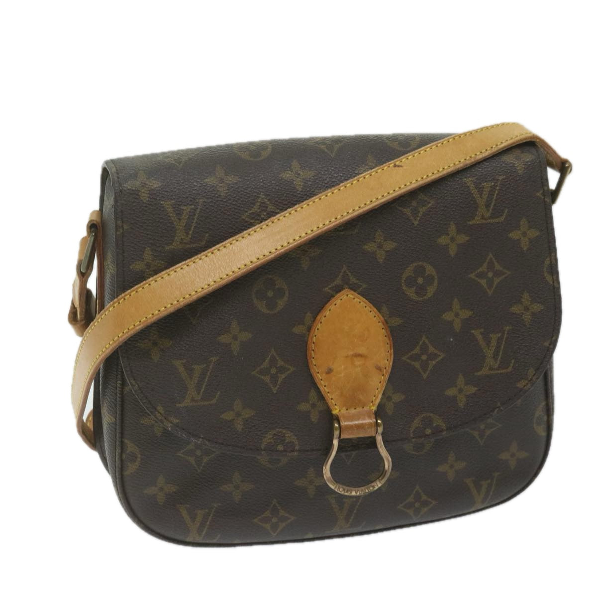 LOUIS VUITTON Monogram Saint Cloud GM Shoulder Bag M51242 LV ar11186B