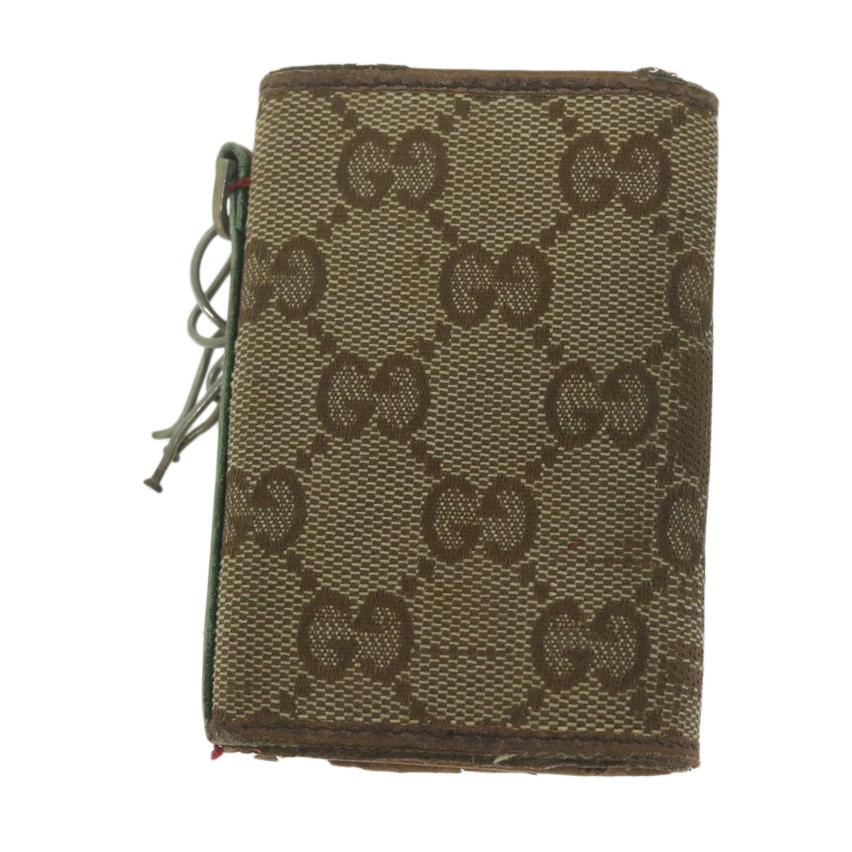 GUCCI GG Canvas Wallet Key Case 6Set Beige Black  ar11255