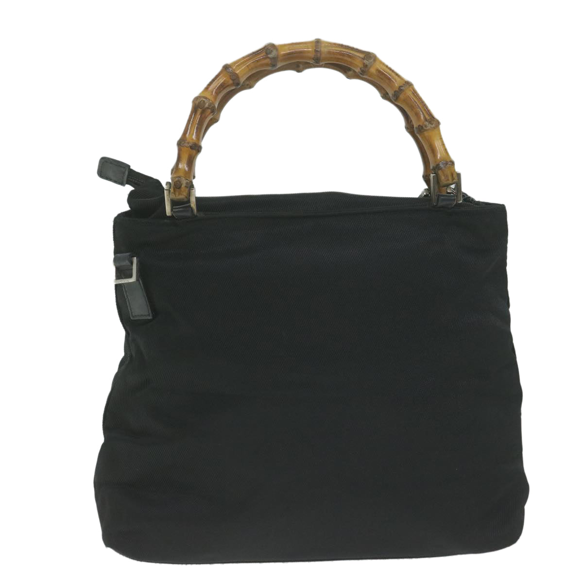 GUCCI Bamboo Hand Bag Canvas 2way Black 002.2058  ar11355