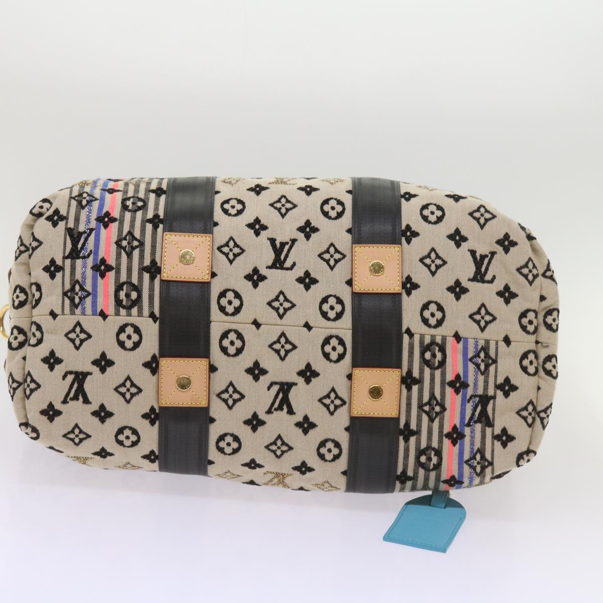 LOUIS VUITTON Monogram Scrunchie Touareg Boston Bag Beige M40360 ar11371A