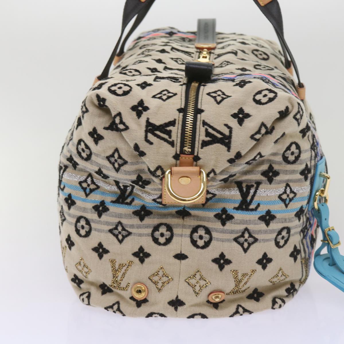 LOUIS VUITTON Monogram Scrunchie Touareg Boston Bag Beige M40360 ar11371A