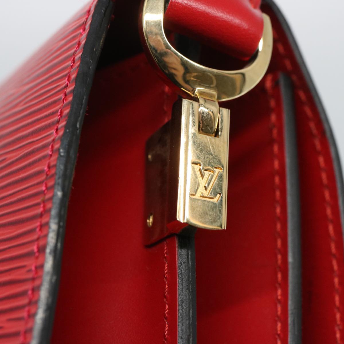 LOUIS VUITTON Epi Free Run Shoulder Bag Red M52407 LV ar11382B