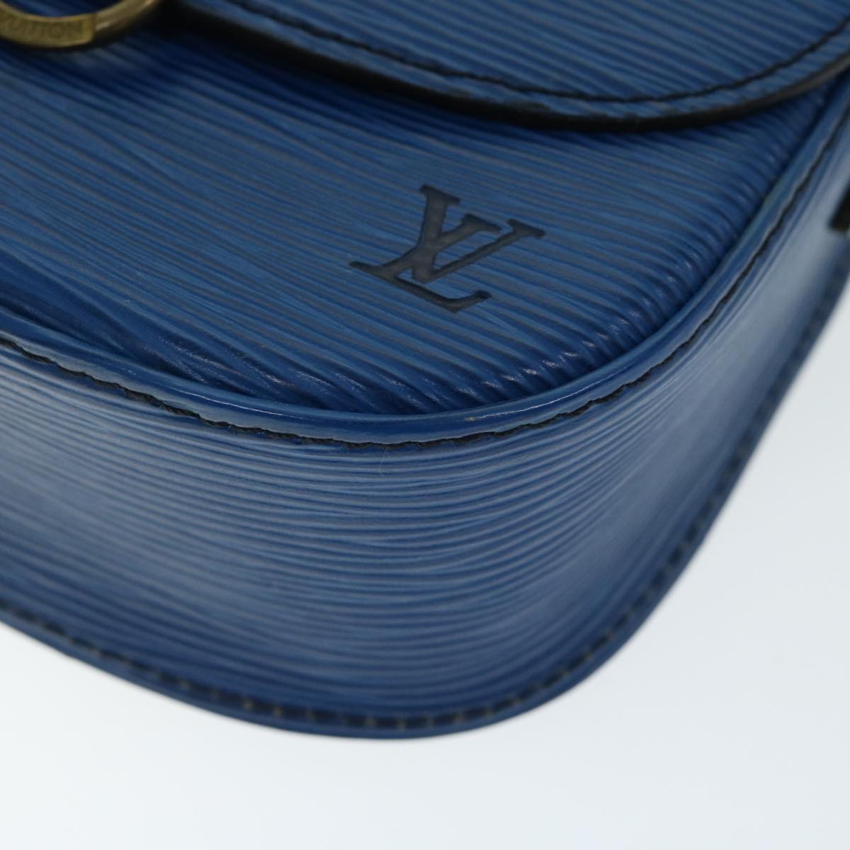 LOUIS VUITTON Epi Mini Saint Cloud Shoulder Bag Blue M52215 LV ar11403