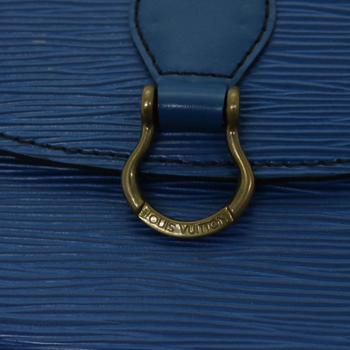 LOUIS VUITTON Epi Mini Saint Cloud Shoulder Bag Blue M52215 LV ar11403