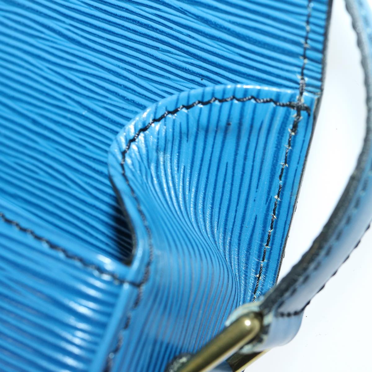 LOUIS VUITTON Epi Mini Saint Cloud Shoulder Bag Blue M52215 LV ar11403