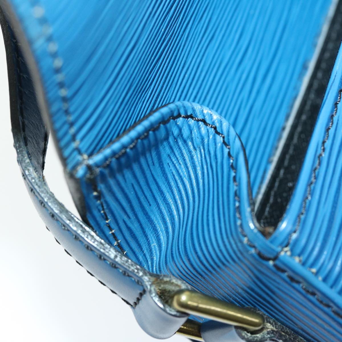 LOUIS VUITTON Epi Mini Saint Cloud Shoulder Bag Blue M52215 LV ar11403