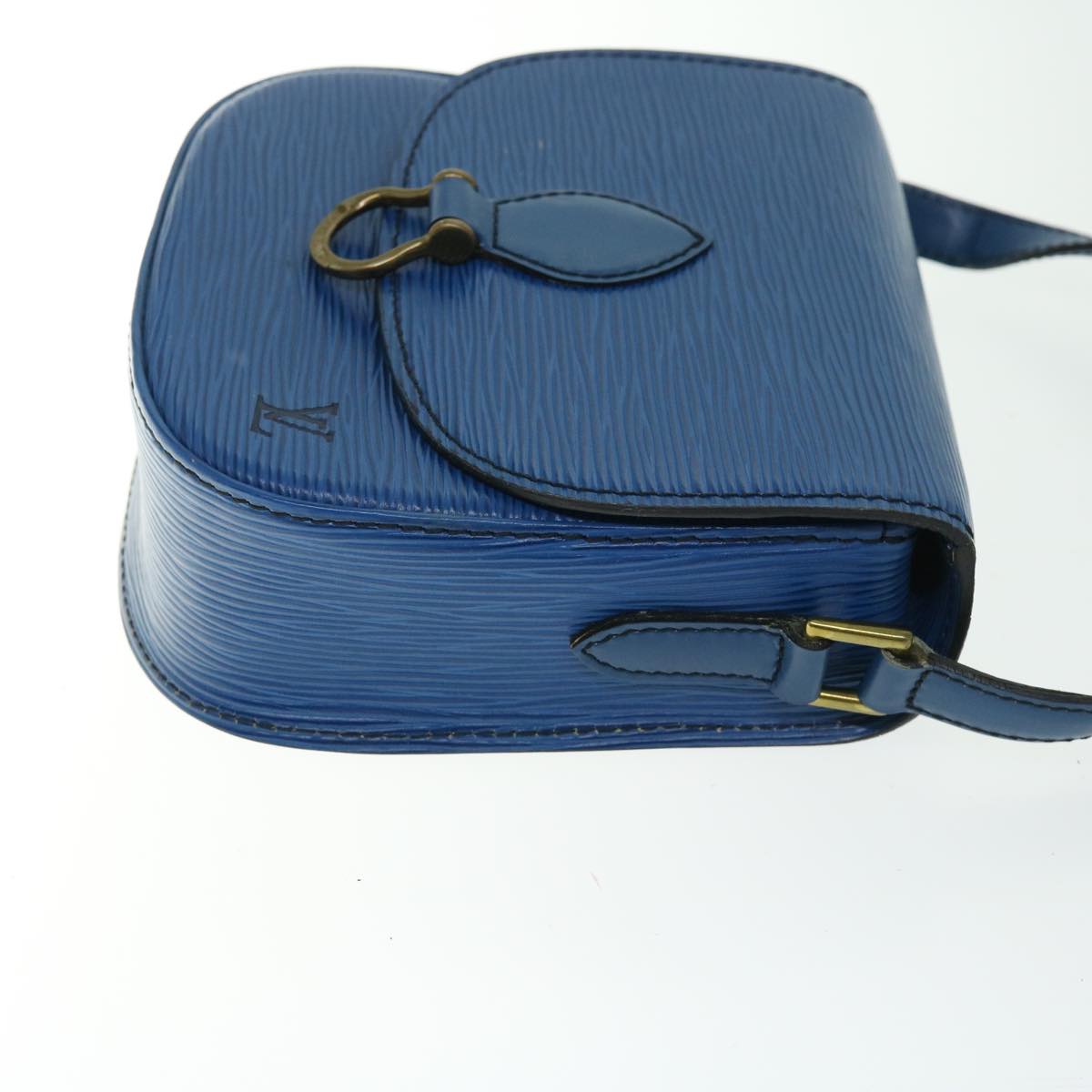 LOUIS VUITTON Epi Mini Saint Cloud Shoulder Bag Blue M52215 LV ar11403