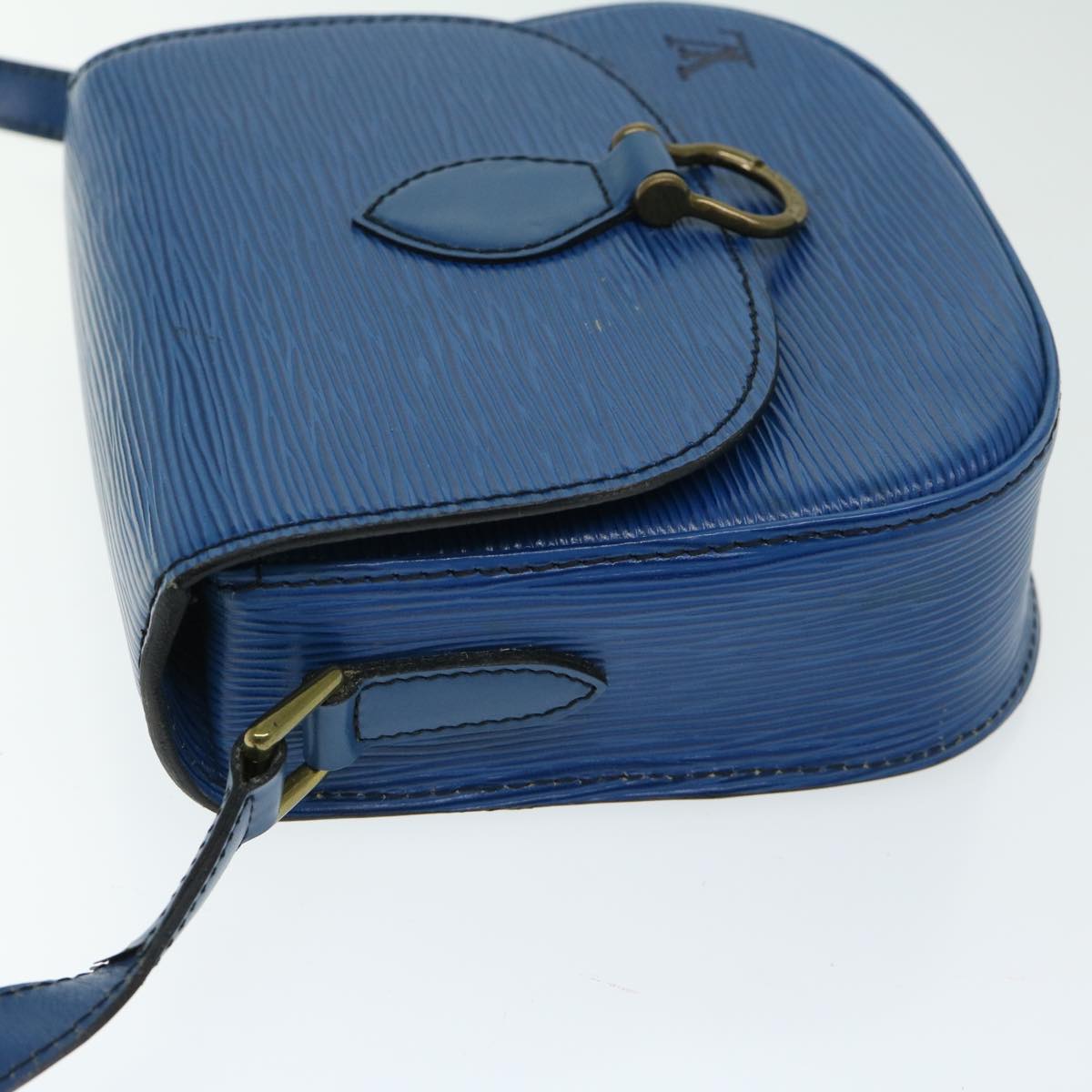 LOUIS VUITTON Epi Mini Saint Cloud Shoulder Bag Blue M52215 LV ar11403