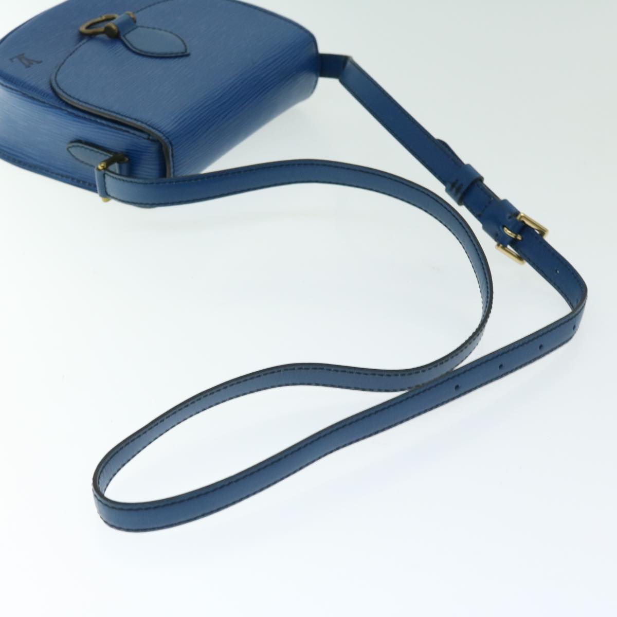 LOUIS VUITTON Epi Mini Saint Cloud Shoulder Bag Blue M52215 LV ar11403